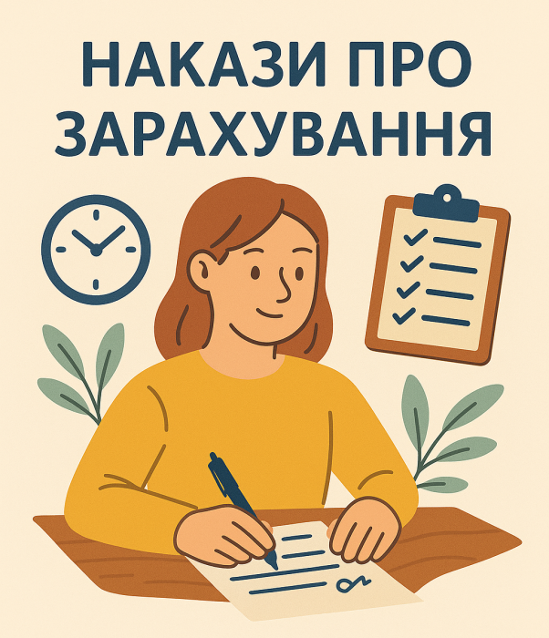 Крок 12. Накази про зарахування
