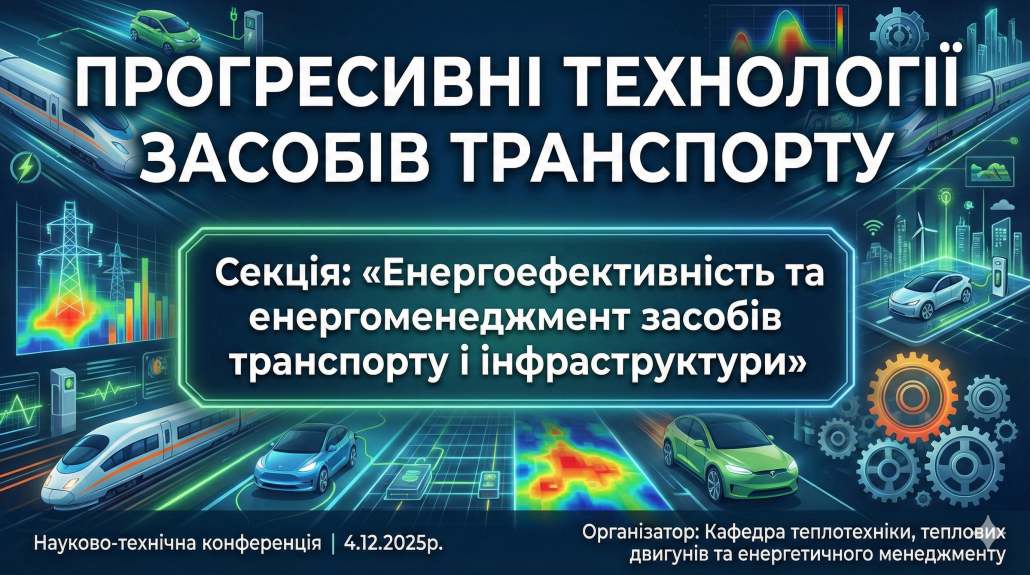 Науково-технічна конференція «ПРОГРЕСИВНІ ТЕХНОЛОГІЇ ЗАСОБІВ ТРАНСПОРТУ».