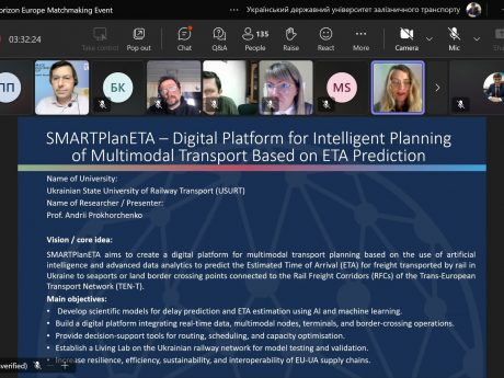 ПРОЄКТНА КОМАНДА КАФЕДРИ УЕР ПРЕЗЕНТУВАЛА ІННОВАЦІЙНИЙ ПРОЄКТ НА ФОРУМІ UK–UKRAINE HORIZON EUROPE MATCHMAKING EVENT