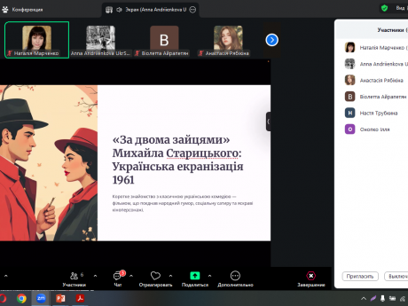 19.02.2026 року відбулось засідання гуртка з мовознавства, присвячене творчості М.Старицького.