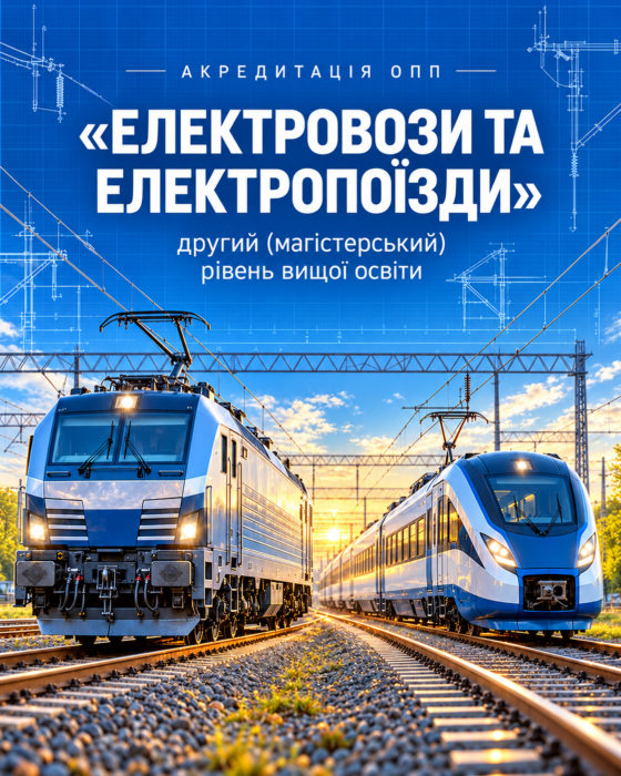 Акредитація ОПП «Електровози та електропоїзди» за другим (магістерським) рівнем вищої освіти. Відкрита зустріч з експертами.