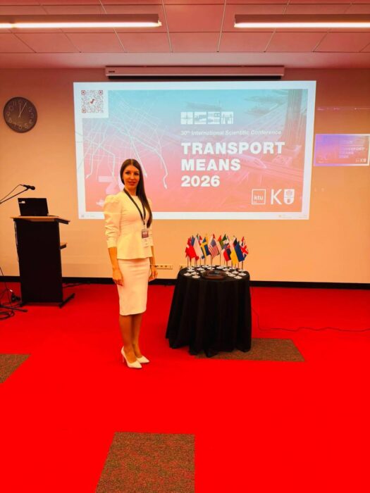 УкрДУЗТ на міжнародній науковій арені: участь у конференції Transport Means 2026 у Литві 7–9 жовтня 2026 року в місті Каунас (Литовська Республіка)